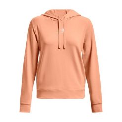 Bluza sportowa damska Under Armour Rival Terry Hoodie. Brązowe bluzy damskie Under Armour, xl, bez wzorów, z elastanu, z kapturem, trekkingowe. Za 386.00 zł.