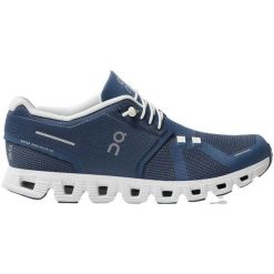 Buty do biegania damskie, Cloud 5. Niebieskie obuwie sportowe damskie On Running, bez wzorów, do biegania. Za 489.00 zł.