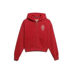 Bluza damska z kapturem Superdry Heritage Hamptons. Czerwone bluzy damskie Superdry., bez wzorów, z kapturem. Za 349.55 zł.