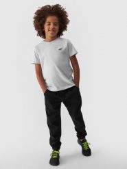4F T-shirt gładki chłopięcy - szary 140 (9-10 lat). Szare t-shirty dla chłopców 4f, bez wzorów, z bawełny, bez ramiączek. Za 29.99 zł.