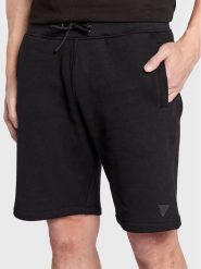 Guess Szorty sportowe Z2YD04 K9V31 Czarny Regular Fit. Czarne krótkie spodenki sportowe męskie Guess, m, z aplikacjami, z bawełny. Za 149.99 zł.
