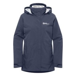 Kurtka 3w1 damska Jack Wolfskin Rotwand 3In1. Szare kurtki sportowe damskie Jack Wolfskin, bez wzorów, z syntetyku, bez kaptura, trekkingowe. Za 949.99 zł.