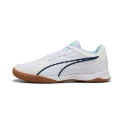 Buty piłkarskie Puma Pressing IV. Białe buty sportowe męskie Puma, bez zapięcia, do piłki nożnej. Za 200.99 zł.