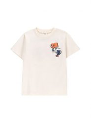 Coccodrillo T-Shirt WC5143222VBB Écru Regular Fit. T-shirty dla chłopców COCCODRILLO, bez wzorów, z bawełny, bez ramiączek. Za 29.99 zł.