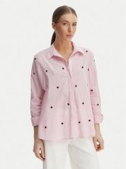 ONLY Koszula 15283743 Różowy Box Fit. Czerwone bluzki damskie Only, m, bez wzorów, z bawełny, bez kołnierzyka, bez ramiączek. Za 189.99 zł.