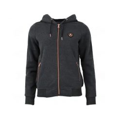 Damska bluza polarowa z kapturem Peak Mountain Alice. Szare bluzy damskie Peak Mountain, bez wzorów, z polaru, z kapturem. Za 230.00 zł.