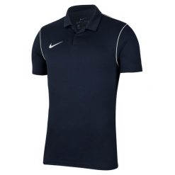 Koszulka treningowa męska Nike Dry Park 20. Niebieskie koszulki polo męskie Nike, m, bez wzorów, z materiału, klasyczne, bez ramiączek. Za 119.99 zł.