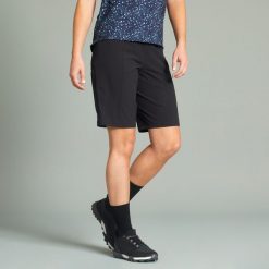 Szorty rowerowe MTB damskie Rockrider Expl 700. Czarne szorty sportowe damskie ROCKRIDER, l, bez wzorów, z elastanu, sportowe, rowerowe. W wyprzedaży za 99.99 zł.