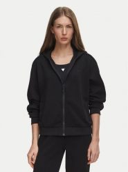 Guess Bluza V6BQ19 K6364 Czarny Regular Fit. Czarne bluzy damskie Guess, xs, z aplikacjami, z syntetyku, bez kaptura. Za 434.99 zł.