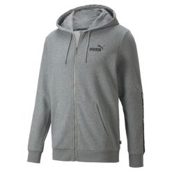 Bluza z kapturem Puma ESS Tape, Mężczyźni. Szare bluzy męskie Puma, m, bez wzorów, z bawełny, z kapturem. Za 290.00 zł.