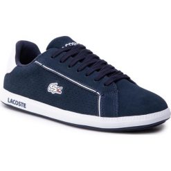 Sneakersy LACOSTE - Graduate 119 4 Sfa 7-37SFA0033092 Nvy/Wht. Niebieskie półbuty damskie Lacoste, bez wzorów, z materiału, bez obcasa, na płaskiej podeszwie, bez zapięcia. W wyprzedaży za 239.00 zł.