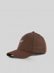 4F Czapka z daszkiem strapback damska - brązowa S/M (58cm). Brązowe czapki i kapelusze damskie 4f, bez wzorów, klasyczne. Za 69.99 zł.
