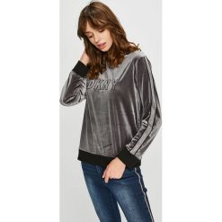 Dkny - Bluza. Szare bluzy damskie DKNY, z aplikacjami, z dzianiny. W wyprzedaży za 259.90 zł.