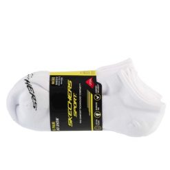 Skarpetki sportowe męskie 6pk Men Mn Cotton Nshw Socks. Białe skarpety męskie Skechers, bez wzorów, z bawełny. Za 59.99 zł.