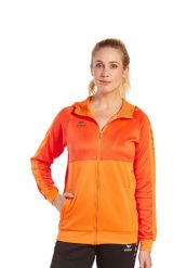 Kurtka treningowa Erima Six Wings z kapturem, pomarańczowa. Brązowe kurtki sportowe damskie Erima, bez wzorów, z bawełny, z kapturem, na fitness i siłownię. Za 306.99 zł.