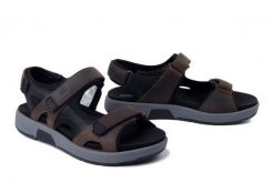 JOSEF SEIBEL 17306 TE66 361 Emeric 06 espresso-kombi, sandały męskie. Brązowe sandały męskie Josef Seibel, bez zapięcia. Za 339.92 zł.