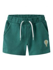 NAME IT Szorty sportowe Fritzo 13238144 Zielony Regular Fit. Zielone szorty dla chłopców Name it, bez wzorów, z bawełny, sportowe. Za 49.99 zł.