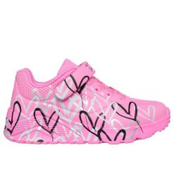 Sneakersy dziewczęcy Skechers Uno Lite-Love Levitate. Czerwone buty sportowe dziewczęce Skechers, bez wzorów, bez zapięcia. Za 282.00 zł.