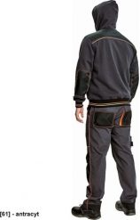 KNOXFIELD HOODIE - męska bluza z kapturem bawełna/poliester, wewnątrz nieszczotkowana tkanina frotte - antracyt 2XL. Bluzy męskie CERVA, m, bez wzorów, z bawełny, z kapturem. Za 239.62 zł.