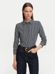 Tommy Hilfiger Koszula WW0WW43528 Granatowy Slim Fit. Niebieskie bluzki damskie Tommy Hilfiger, xl, bez wzorów, z bawełny, bez kołnierzyka, bez ramiączek. Za 409.99 zł.