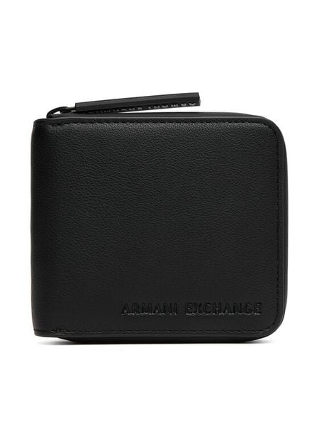 Armani Exchange Portfel XM003370 AF26679 MC043 Czarny. Czarne portfele męskie Armani Exchange, bez wzorów. Za 404.99 zł.