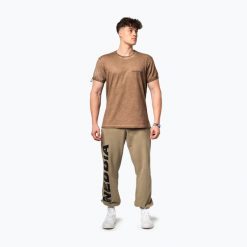 Koszulka treningowa męska NEBBIA Washed-Off Max Out. Brązowe buty sportowe męskie Nebbia, bez zapięcia, na fitness i siłownię. Za 149.99 zł.