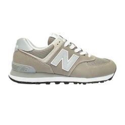 Buty do chodzenia damskie New Balance 574. Szare obuwie sportowe damskie New Balance, bez wzorów, z gumy, trekkingowe, New Balance 574. Za 429.00 zł.