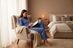 Piżama damska rozm. XL P751214 T04 Blue. Niebieskie piżamy damskie Massana Homewear, xl, bez wzorów, z dresówki, bez ramiączek. Za 336.95 zł.