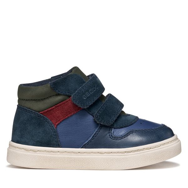 Sneakersy Geox. Niebieskie półbuty damskie Geox, bez wzorów, bez zapięcia. Za 242.99 zł.
