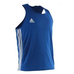 Tank top adidas Aiba. Białe t-shirty męskie Adidas, l, bez wzorów, sportowe, bez kołnierzyka. Za 126.50 zł.