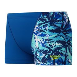 Kąpielówki chłopięce spodenki kąpielowe Speedo Digital Allover. Niebieskie szorty dla chłopców Speedo, bez wzorów, sportowe. Za 175.78 zł.