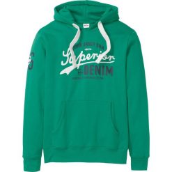 Bluza z kapturem Regular Fit bonprix zielony. Bluzy męskie marki bonprix. Za 79.99 zł.