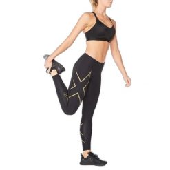 Damskie legginsy kompresyjne o średnim stopniu kompresji 2XU Light Speed. Czarne legginsy damskie 2XU, bez wzorów. Za 667.50 zł.