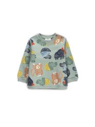 Coccodrillo Bluza WC5132101SBN Zielony Regular Fit. Zielone bluzy dla chłopców COCCODRILLO, bez wzorów, z bawełny, bez ramiączek, bez kaptura. Za 39.99 zł.