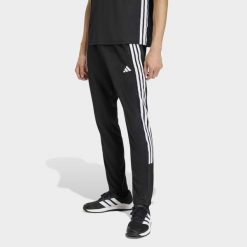 Spodnie fitness męskie ADIDAS. Czarne spodnie sportowe męskie Adidas, l, bez wzorów, z materiału, na fitness i siłownię, climacool (adidas). Za 199.99 zł.