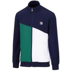 Bluza sportowa męska Fila Marcus. Niebieskie bluzy męskie Fila, m, bez wzorów, z materiału, bez kaptura, tenisowe. Za 419.99 zł.