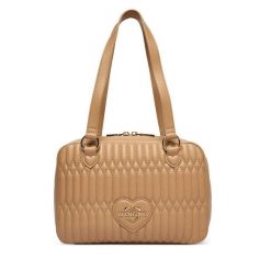 Torebka LOVE MOSCHINO. Brązowe torebki do ręki damskie Love Moschino, bez wzorów, klasyczne, bez dodatków. Za 879.99 zł.