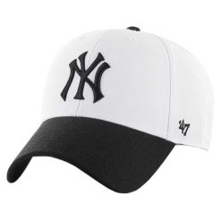 Czapka z daszkiem męska New York Yankees MLB Cap. Białe czapki i kapelusze męskie 47 Brand, na lato, bez wzorów, z bawełny, sportowe. Za 183.00 zł.