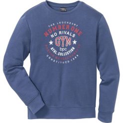Bluza z nadrukiem Regular Fit bonprix indygo. Bluzy sportowe męskie marki bonprix. Za 59.99 zł.