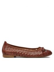 Caprice Baleriny 9-22109-42 Brązowy. Brązowe baleriny damskie Caprice, bez wzorów, ze skóry, bez obcasa. Za 177.99 zł.