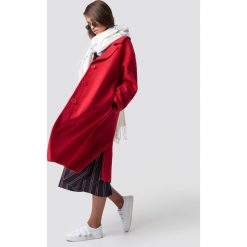 Hannalicious x NA-KD Płaszcz oversize z domieszką wełny - Red. Czerwone płaszcze damskie Hannalicious x NA-KD, z wełny. Za 404.95 zł.