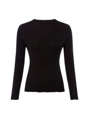 Marie Lund sweter z koronkowej dzianiny Kobiety czarny, XL. Czarne swetry damskie Marie Lund, uniwersalny, bez wzorów, z dzianiny, bez kołnierzyka, bez ramiączek, bez kaptura. Za 199.95 zł.