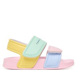 Sandały Tommy Hilfiger. Sandały dziewczęce Tommy Hilfiger, bez zapięcia. Za 179.99 zł.