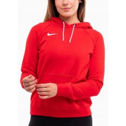 Bluza Nike Damska z Kapturem Sportowa Bawełniana Hoodie Team Park 20 r. L. Czerwone bluzy damskie Nike, l, bez wzorów, z bawełny, z kapturem. Za 193.99 zł.