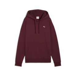 Damska wygodna bluza z kapturem Essentials Elevated PUMA Ruby Shimmer Red. Czerwone bluzy sportowe damskie Puma, bez wzorów, z kapturem, do biegania. Za 249.00 zł.