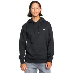 Bluza z kapturem dla Mężczyzn BASIC Czarny. Czarne bluzy męskie Quiksilver, m, bez wzorów, z bawełny, z kapturem. W wyprzedaży za 174.15 zł.