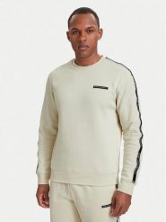 EA7 Emporio Armani Bluza 7M002195 AF10377 U1079 Beżowy jasny Regular Fit. Brązowe bluzy męskie EA7 Emporio Armani, m, bez wzorów, z bawełny, bez kaptura. Za 529.99 zł.