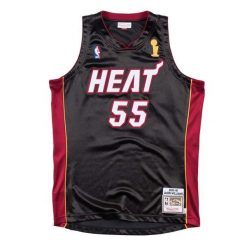 Jersey Miami Heat NBA Authentic. Czarne koszulki sportowe męskie Mitchell & Ness, bez wzorów, z jersey, bez kołnierzyka, bez ramiączek, do koszykówki. Za 1,234.50 zł.