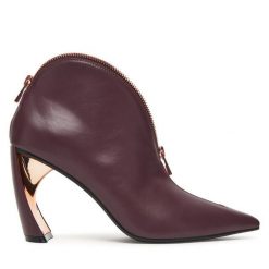 Botki United Nude. Czerwone botki damskie United Nude, bez obcasa, na słupku, bez zapięcia. Za 1,329.00 zł.