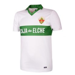 Koszulka piłkarska retro - Dorosła - Elche CF 1987-88 - Biała. Białe koszulki sportowe męskie COPA FOOTBALL, bez wzorów, bez kołnierzyka, bez ramiączek, do piłki nożnej. Za 298.21 zł.